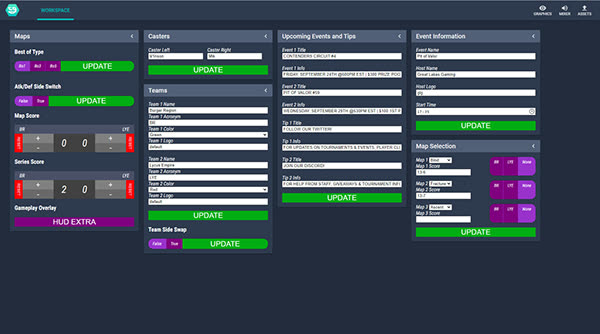 Great Lakes Gaming: Dashboard